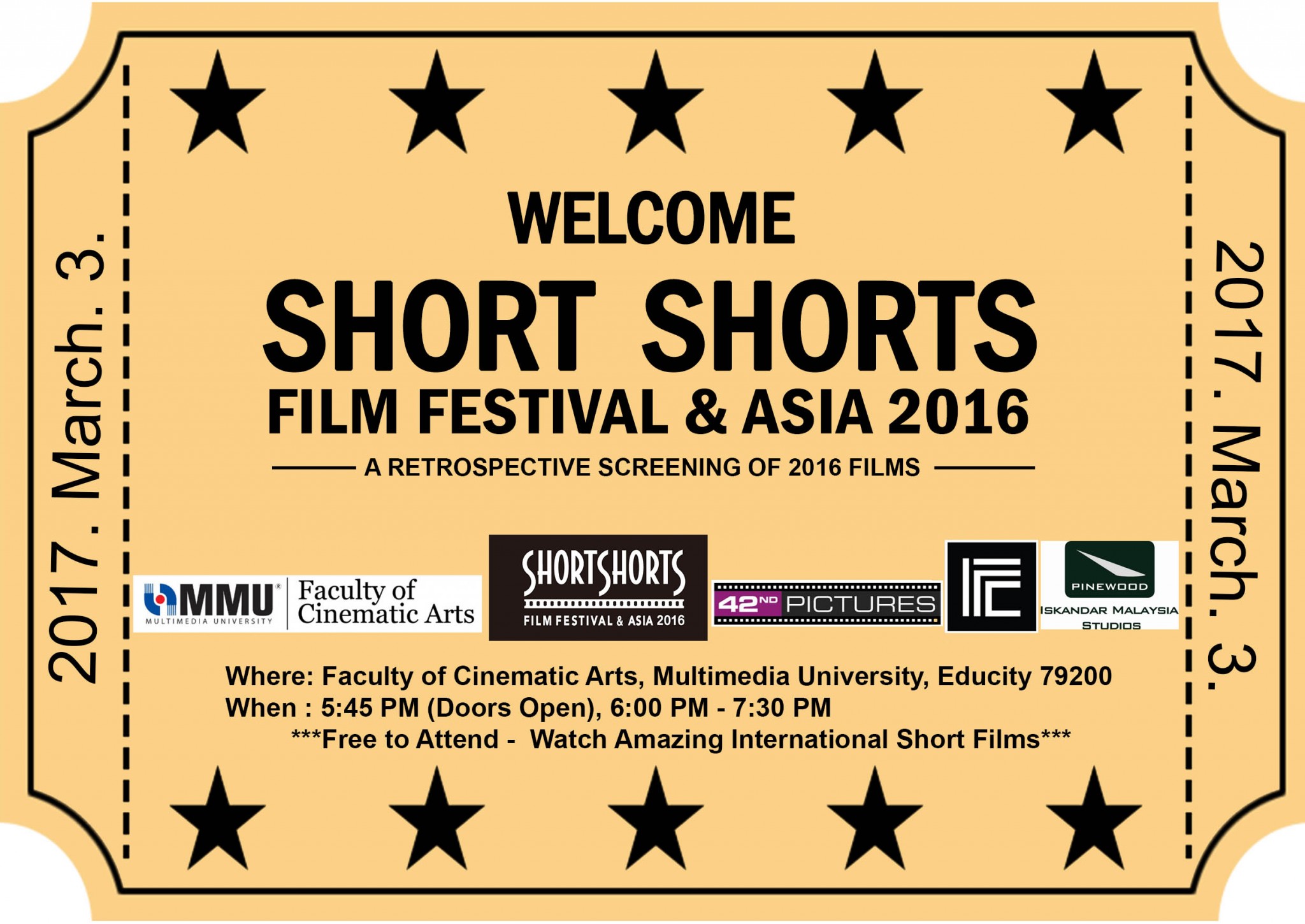 Short Shorts Film Festival & Asia in Johor Bahru, Malaysia. Short