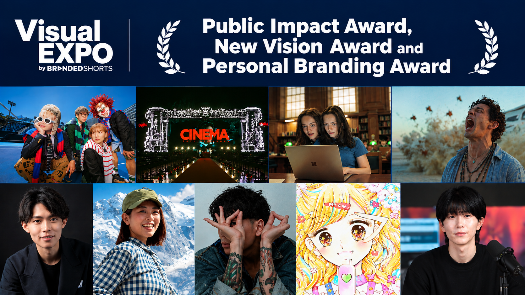 Visual EXPO by BRANDED SHORTS Unveils Key Award Winners Ahead of Tokyo Event: SEKAI NO OWARI, Microsoft, and The RealReal